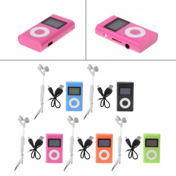 Mini USB Support 32GB Micro SD TF Card LCD Screen Music Digital MP3 Player