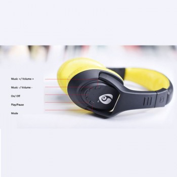 NVAHVA Card Music MP3 Player with FM 3.5mm Cable, Portable Bluetooth Headphone Headset Earphone Hands-free For Phones TV Game PC