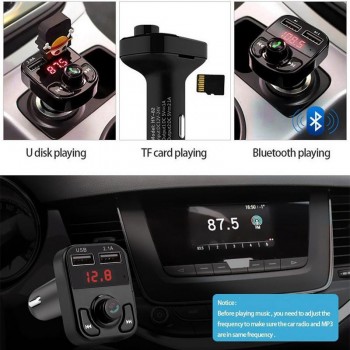 B3 New Car MP3 Player Bluetooth Hands-free Phone Card Insertion Charging Universal Car Transmitter Wireless Transmitter USB Char