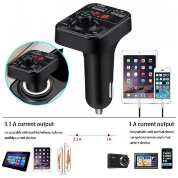 B3 New Car MP3 Player Bluetooth Hands-free Phone Card Insertion Charging Universal Car Transmitter Wireless Transmitter USB Char