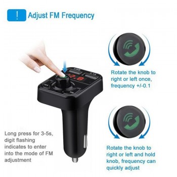 B3 New Car MP3 Player Bluetooth Hands-free Phone Card Insertion Charging Universal Car Transmitter Wireless Transmitter USB Char