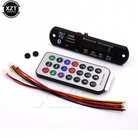 1pcs MP3 WMA Decoder Board Wireless Bluetooth Audio Module USB TF Radio 12V for car Build in Speaker hot sale