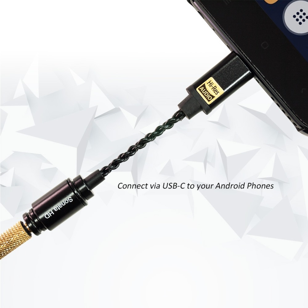 TempoTec Sonata HD TYPE C to 3.5MM Headphone Amplifier Adapter DAC for Android Phone PC MAC