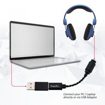 TempoTec Sonata HD TYPE C to 3.5MM Headphone Amplifier Adapter DAC for Android Phone PC MAC