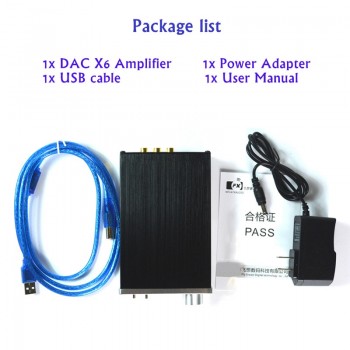 FX-Audio DAC X6 Professional Headphone Amplifier USB Coaxial Optical DAC HiFi Audio Decoder Digital Amplifier 16Bit/192KHz