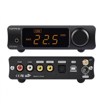 TOPPING DX3 Pro 2*AK4493 OPA1612 32bit/768kHz Hifi USB Bluetooth 5.0 DSD512 DAC Headphone Amplifier