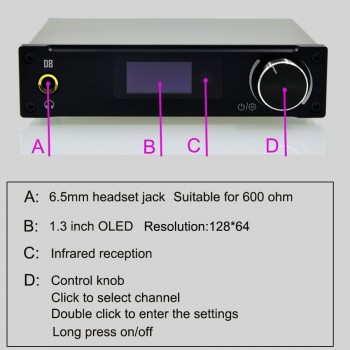 2018 Amplifiers ALIENTEK D8 Power Amplifier Professional USB DAC Audio Amplifier 80W PCM2704 XMOS DAC Amp Portable Amplificador