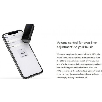 FiiO BTR3 Portable High-Fidelity Bluetooth Amplifier Supports USB DAC support all wireless sound formats One-touch NFC AK4376A