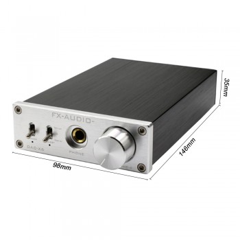 FX-Audio DAC-X6 HiFi 2.0 Digital Audio Decoder DAC Input USB/Coaxial/Optical Output RCA/ Home Amplifier 24Bit/96KHz DC12V 1A