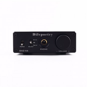 Dilvpoetry DAC-X6 Hifi USB DAC Headphone Amplifier Home Portable Headphones Amplifier DAC Audio Amplifier Headphone Amp USB