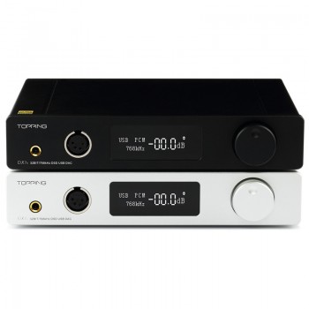 TOPPING DX7s 2*ES9038Q2M 32Bit/768K DSD512 Full balanced DAC amp; Headphone amplifier  XMOS(XU208)+OPA1612 USB/OPT/AES/COAX input
