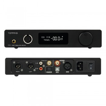 TOPPING DX7s 2*ES9038Q2M 32Bit/768K DSD512 Full balanced DAC amp; Headphone amplifier  XMOS(XU208)+OPA1612 USB/OPT/AES/COAX input