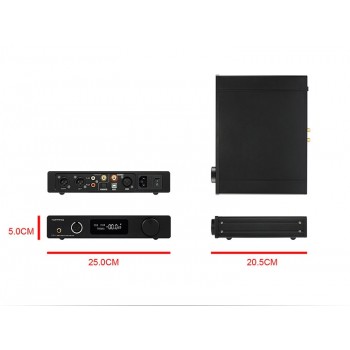 TOPPING DX7s 2*ES9038Q2M 32Bit/768K DSD512 Full balanced DAC amp; Headphone amplifier  XMOS(XU208)+OPA1612 USB/OPT/AES/COAX input
