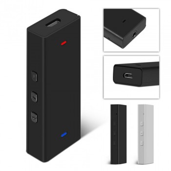 2 colors Mini Portable HIFI Audio Bluetooth Earphone Headphone Amplifier 3.5mm AUX Stereo