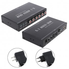 5.1 Audio Gear Digital Sound Decoder Audio Converter Surround Rush For DVD PS3