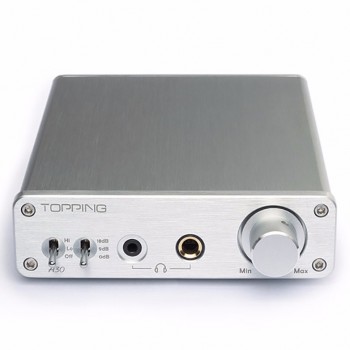 Topping A30 Hifi Desktop Headphone Amplifier 3.5mm/6.35mm Headphone output 1540mW large power output 0dB/9dB/18dB gain swich