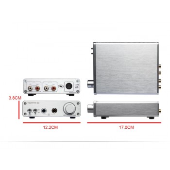 Topping A30 Hifi Desktop Headphone Amplifier 3.5mm/6.35mm Headphone output 1540mW large power output 0dB/9dB/18dB gain swich