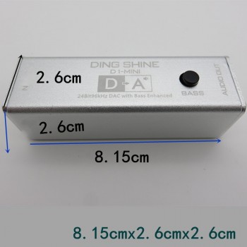 MINI HIFI USB DAC audio headphone amplifier Decoder PC external sound card 24Bit 96KHZ Bass enhanced headset
