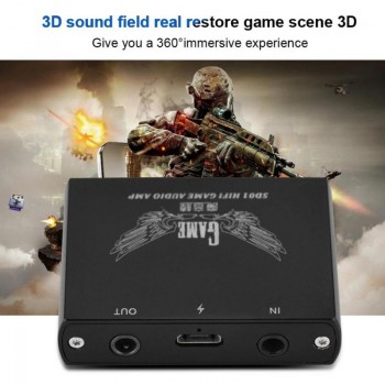 Rechargeable HIFI Stereo Headphone Amplifier 3.5mm Digital Audio Player Headphone Amplifier