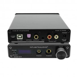 FX-Audio DAC-X7 XMOS AK4490EQ USB DAC Decoder HiFi Audio Headphone Amplifier DSD256 OPA2604 TPA6120 USB/Optical/Coaxial/AUX In