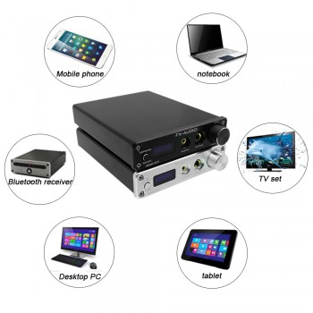 FX-Audio DAC-X7 XMOS AK4490EQ USB DAC Decoder HiFi Audio Headphone Amplifier DSD256 OPA2604 TPA6120 USB/Optical/Coaxial/AUX In