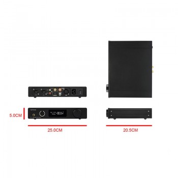 TOPPING DX7S Double ES9038Q2M Full Balanced DAC amp; Headphone Amplifier AMP Decoder Support 32BIT/768k DSD512