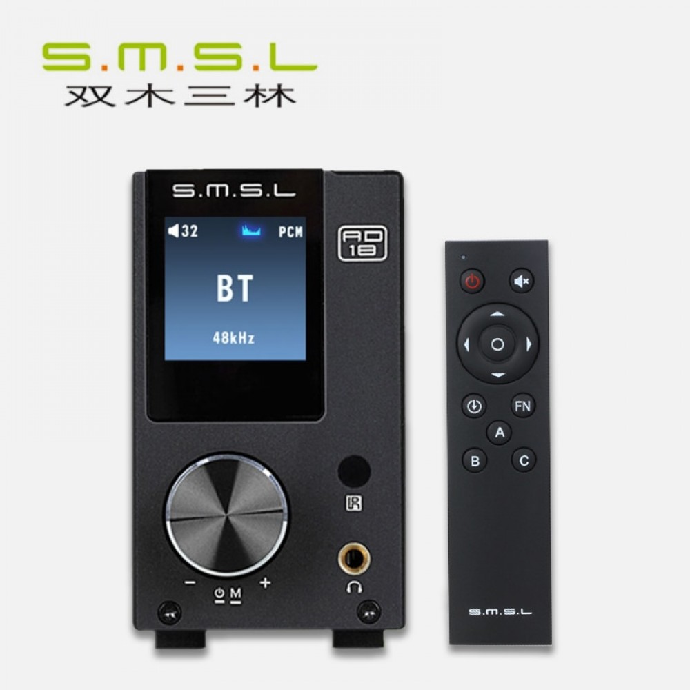 S.M.S.L AD18 Bluetooth4.2 USB DSP HIFI Digital Decoding Power Amplifier Headphone AMP TAS5508C TAS5342A Bluetooth DAC