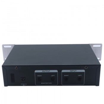 HP4 Ultra-compact 4 Channels Mini Audio Stereo Headphone Amplifier With Power Adapter gray