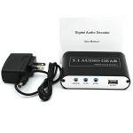 1 Piece 5.1 AC3 DTS HD Audio Gear Sound Decoder Stereo Digital Audio Converter LPCM To 5.1 Analog Output 2.1 DVD PC