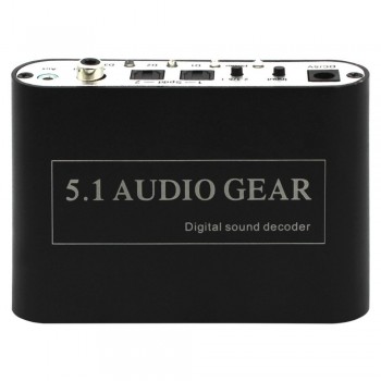 1 Piece 5.1 AC3 DTS HD Audio Gear Sound Decoder Stereo Digital Audio Converter LPCM To 5.1 Analog Output 2.1 DVD PC