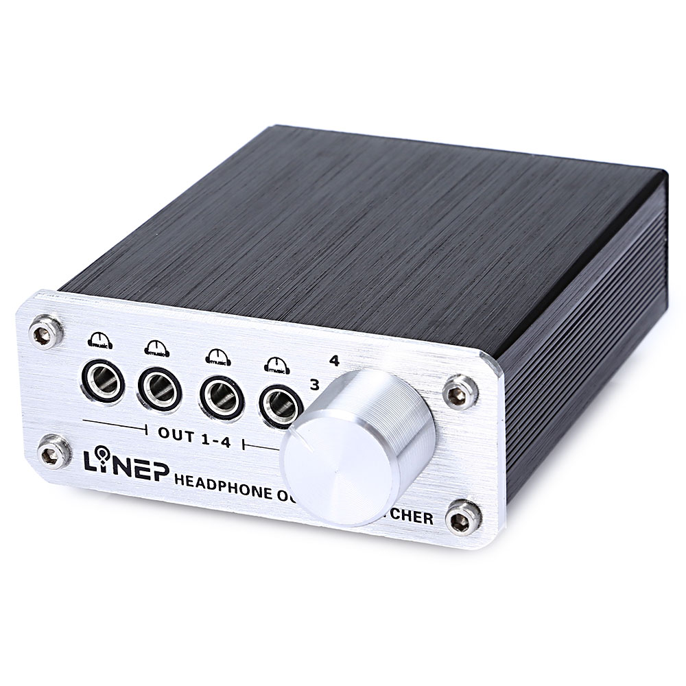 A985 Digital Audio Signal Switch 4 Input 4 Output Earphone Headphone Headset Transmission Switch 3.5mm Multi-Channel