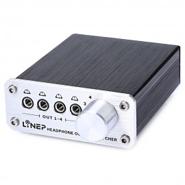 A985 Digital Audio Signal Switch 4 Input 4 Output Earphone Headphone Headset Transmission Switch 3.5mm Multi-Channel