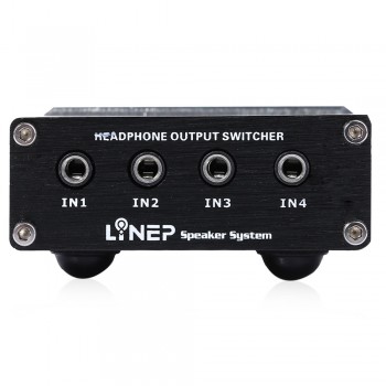 A985 Digital Audio Signal Switch 4 Input 4 Output Earphone Headphone Headset Transmission Switch 3.5mm Multi-Channel