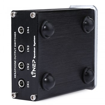 A985 Digital Audio Signal Switch 4 Input 4 Output Earphone Headphone Headset Transmission Switch 3.5mm Multi-Channel
