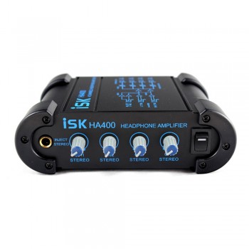 ISK HA400 Powerful Portable Dual Electron Tube Headphone Amplifier Mini AMP Mobile Phone Music Headset amplifier