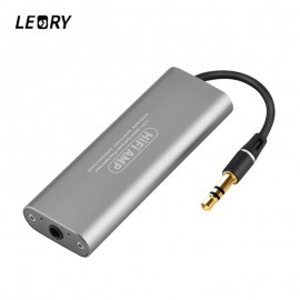 LEORY Mini 3.5mm Headphone Earphone Amplifier HiFi Stereo Audio AMP for Cellphone