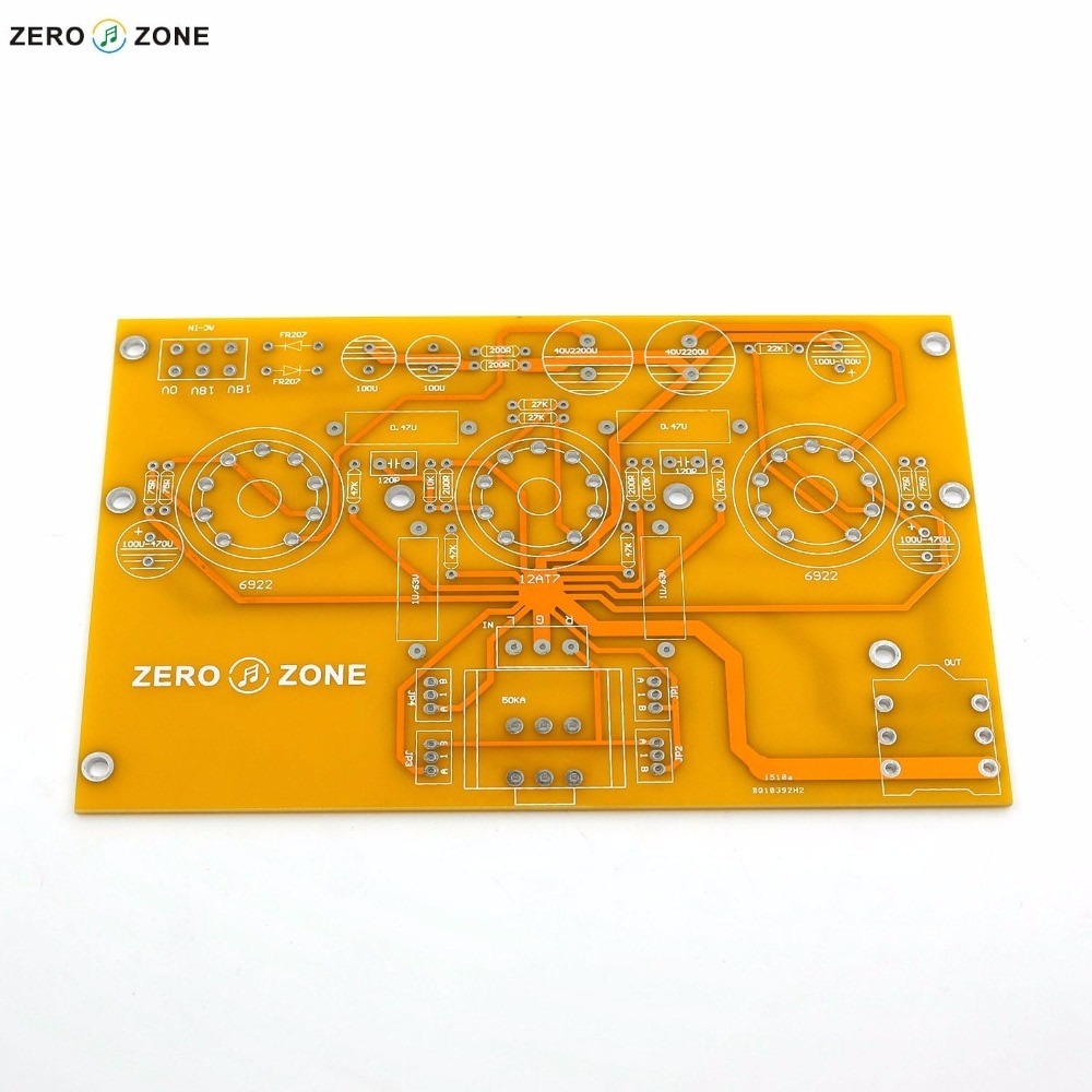 Free ship TU1-EMP V2  6922+12AT7 pure tube  headphone amplifier --PCB