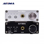 AIYIMA Mini Amp Portable Headphone HiFi AUX Amplifiers TPA6120 PC-USB DAC Decoder Audio Headset Amplificador With Volume Control
