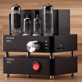 2017 Newest  APPJ PA1601A Desktop Tube Amplifiers Smart WIFI SD Card Player 6J1+6P4 Headphone Amplifier Amp