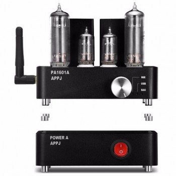 2017 Newest  APPJ PA1601A Desktop Tube Amplifiers Smart WIFI SD Card Player 6J1+6P4 Headphone Amplifier Amp