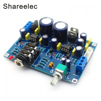 Shareconn Hifi Headphone amplifier kit SOLO earphone amplifier amp diy kits dual NE5534 English SOLO upgrade version