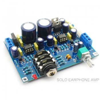 Shareconn Hifi Headphone amplifier kit SOLO earphone amplifier amp diy kits dual NE5534 English SOLO upgrade version
