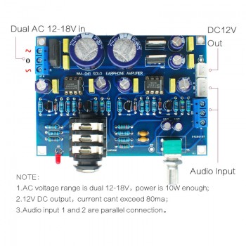 Shareconn Hifi Headphone amplifier kit SOLO earphone amplifier amp diy kits dual NE5534 English SOLO upgrade version