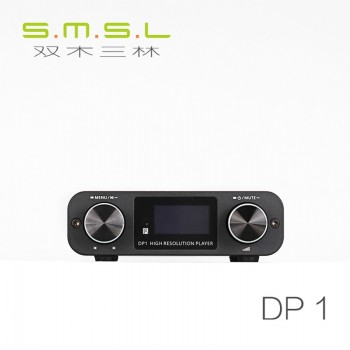 Amplifiers 2017 SMSL DP1 HIFI Player Turntable Decoder DAC 32Bit Headphone AMP SDamp;USB Input /RCA 3.5mm Digital Fiber Output DC9V