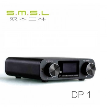 Amplifiers 2017 SMSL DP1 HIFI Player Turntable Decoder DAC 32Bit Headphone AMP SDamp;USB Input /RCA 3.5mm Digital Fiber Output DC9V