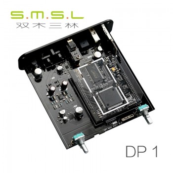 Amplifiers 2017 SMSL DP1 HIFI Player Turntable Decoder DAC 32Bit Headphone AMP SDamp;USB Input /RCA 3.5mm Digital Fiber Output DC9V