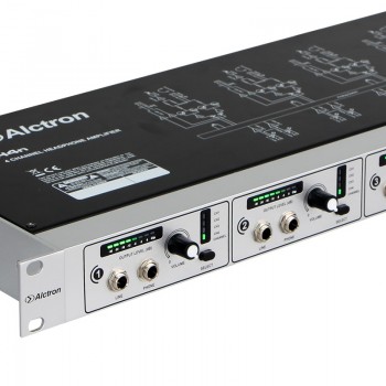 Alctron H4N Professional high-power 4 Channel Headphone Amplifier, Pro Line Distribution System, Audio Line Amplifiers