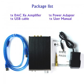FX-Audio DAC X6 Fever HiFi Audio Decoder Headphone Amplifier Optical Coaxial USB Headphone Amp Audio Decoder 12V1A