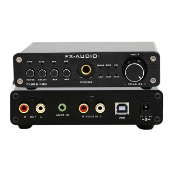 FX-Audio FX-98S Upgraded Version USB Audio Processor Decoding DAC PCM2704 MAX9722 Pre-Amp JRC NJW1144 Headphone Amplifier