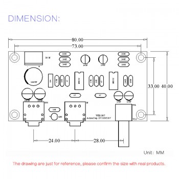 Shareconn HIFI 47 earphone amplifier 2 channel headphone amplifier 47 amplifier dc single power version